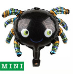 Mini-Halloween-Folienballon-Spinne