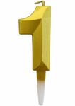 Golden Number '0' Candle