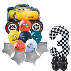 3er-Set Cars Folien- und Gummiballons mit Aufdruck