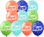 Bedruckte Gummiballons Cars (10 Stück).)