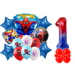 Satz von 1 Spiderman Folie und Gummi bedruckte Ballons