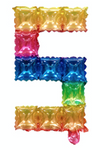 Foil Number POP IT "5" Rainbow (40cm)