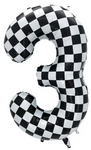 Foil Balloon Number "3" Race (100cm.)
