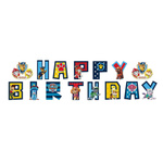 Happy Birthday Sonic paper garland (1 pc)