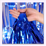 Dekorativer blauer Vorhang 100x200cm (1-pack).)