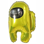 Folienballon 55cm. Unter US, Human Yellow