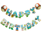 Papiergirlande Happy Birthday Mario (1 Stück)