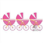 Papiergirlande Pink Carts (1-Packung).)