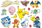 Pokemon Tattoos für Kinder, Pikachu (1 Stück)