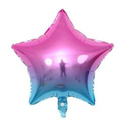 Regenbogen-Folie Stern Lila 18" (45cm).)