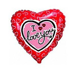 I Love You 18" (45cm) Folienballon, FLEXMETAL™