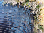 Marineblaue matte Pailletten-Paneele (30cm*30cm)