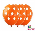 Bedruckte Gummiballons Dots (10 Stück).)