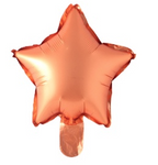 Folie Stern orange 25 cm.  (10 Stück.)