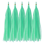 Balloon tail Mint, Tassel (5pcs)