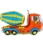 Foil Balloon Concrete Mixer Grabo 24-32 inches
