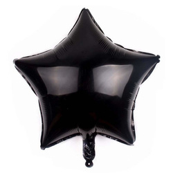 Folie Stern Schwarz 18" (45cm).)