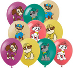 Rubber balloons with Paw Patrol print (10 pcs.)