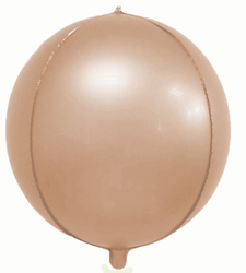 4D Rosa-Gold-Folienballon matt 18" (45cm).)