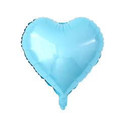Blaue Folie Herz 18" (45cm).)