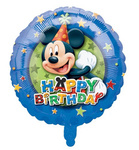 Foil Balloon Mickey Happy Birthday 18" (45cm.)