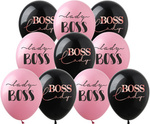 LADY BOSS bedruckte Gummiballons (10 Stück).)