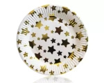 Paper Plate "Dots" Purple (6 pcs.)