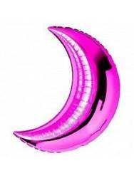 Himbeer-Mond-Folienballon (28")