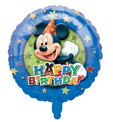 Mickey Happy Birthday 18" (45cm) Folienballon.)