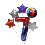 Spider Man 7. Geburtstag Ballon Set