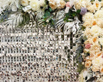 Diamant-Paillettenplatten Silber ŁM (30cm*30cm)