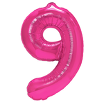 Balon Foliowy Cyferka "9" Różowa (100cm.)