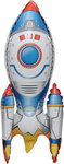 Balloon foli Rocket - Colorful and Fun - 40x65 cm