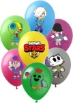 BRAWL STARS bedruckte Gummiballons (7 Stück).)