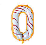 Folienballon Nummer "0" Torte (100cm).)