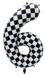 Foil Balloon Number "6" Race (100cm.)