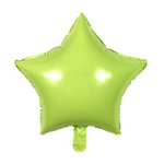 Foil balloon Star, Pastel Green 18" (45cm.)