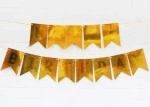 Papiergirlande Happy Birthday Gold (1 Stück).)