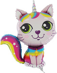 Folienballon Einhorn Katze, Grabo