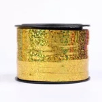 Goldfarbenes holografisches Ballonband (5mm*92m)
