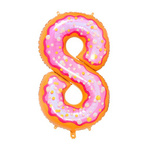 Foil Balloon Number "8" Donut (100cm.)