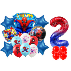 2er Set Spiderman Folie und Gummi bedruckte Ballons