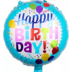 Foil Balloon "Happy Birthday" 18" (45cm.)