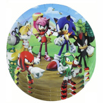 Sonic Pappteller - 10 Stück. | Party mit SEGA-Helden