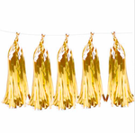 Balloon tail Gold, Tassel (5pcs)