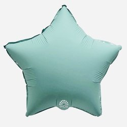 Türkisfarbener Folienstern 18" (45cm).)