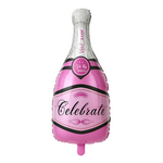 Rosa Champagner-Folienballon (50cm*99cm)