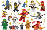 NINJAGO Kinder-Tattoos (1 Stück)