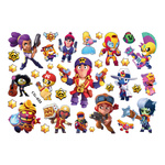 Tattoos für Kinder - Helden der Brawl Stars in einem bunten Display! (1 Stück)