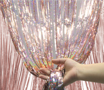 Dekorativer Vorhang Holo Rosa Gold 100x200cm